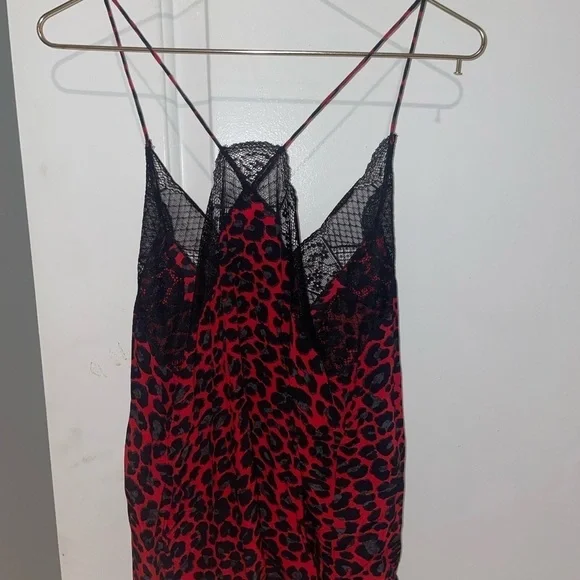 New! Zadig & Voltaire Christy SILK Top in the Red Leopard Print  ❤️ Small - Picture 15 of 16
